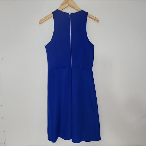 Intense Cobalt Sleeveless Beaded A-Line Dress - Picture 8 of 12